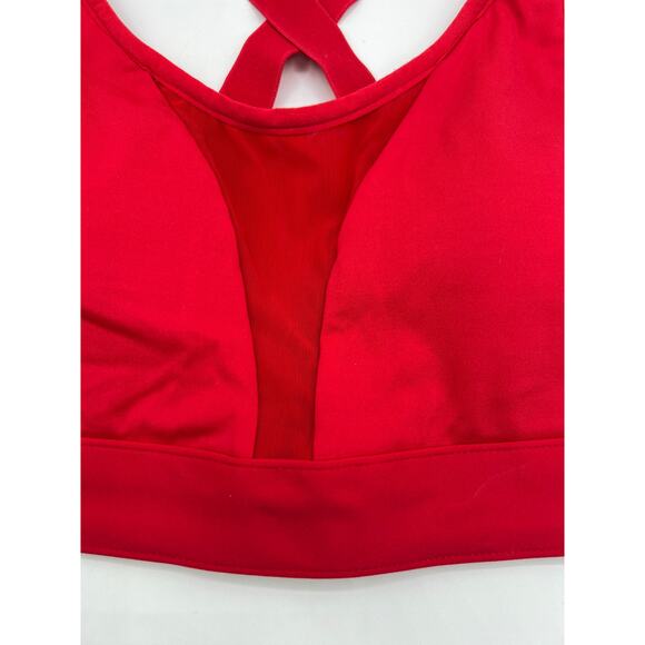 Fabletics Size Large Zoe High Impact Sports Bra IV Bra Yoga Pilates Red - Picture 8 of 15